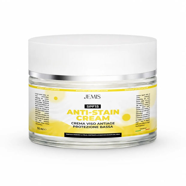 Anti-Stain Cream SPF15 - Crema Viso Anti-Age con Protezione Solare