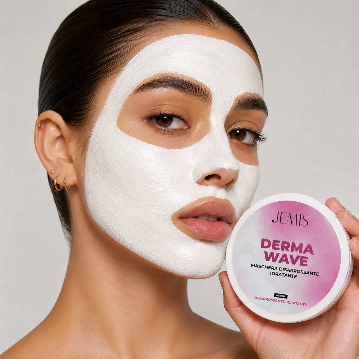 Derma Wave - Maschera Viso Disarrossante Idratante