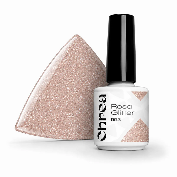 Rosa Glitter 553 - Gel Polish Semipermanente Easy