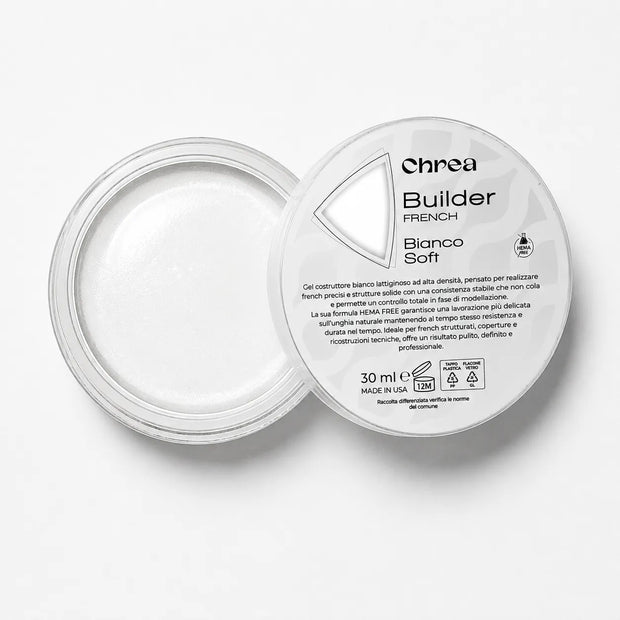 French Bianco Soft - Gel Costruttore French Manicure Bianco Lattiginoso HEMA Free