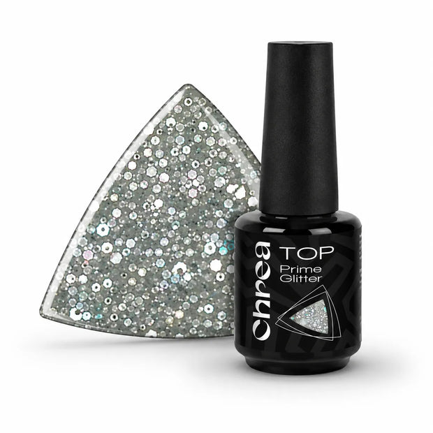 Top Prime Glitter - Top Coat Glitter Semipermanente Senza Dispersione