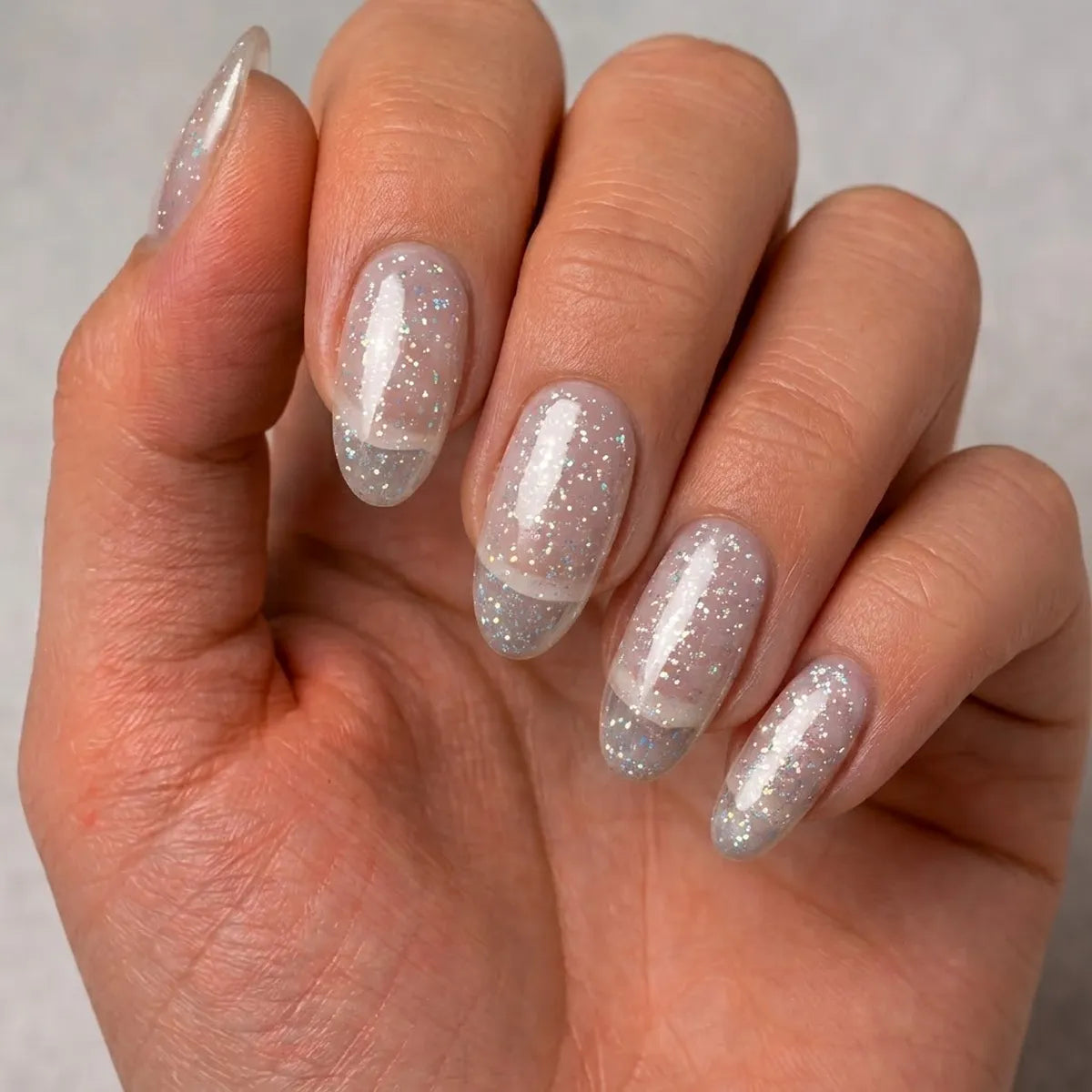 Acrygel Clear Glitter - Gel Ricostruzione Unghie Trasparente con Microglitter HEMA Free