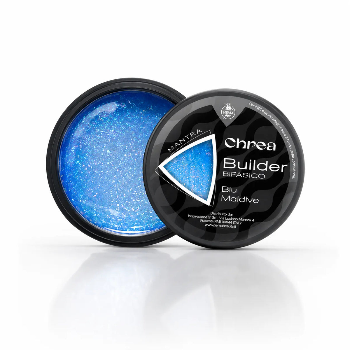Builder Mantra Bifasico Blu Maldive - Gel Costruttore 2 in 1 HEMA Free
