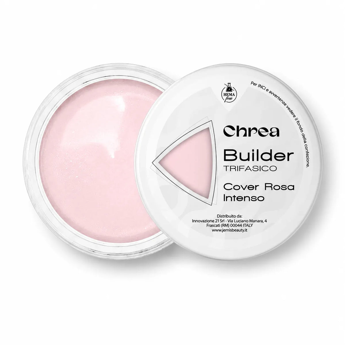 Builder Trifasico Rosa Intenso - Gel Costruttore Trifasico Cover Rosa Intenso HEMA Free